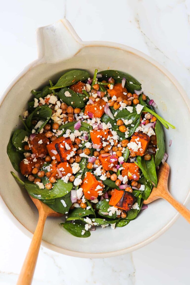 Salada de Abóbora Com Grão de Bico Assado