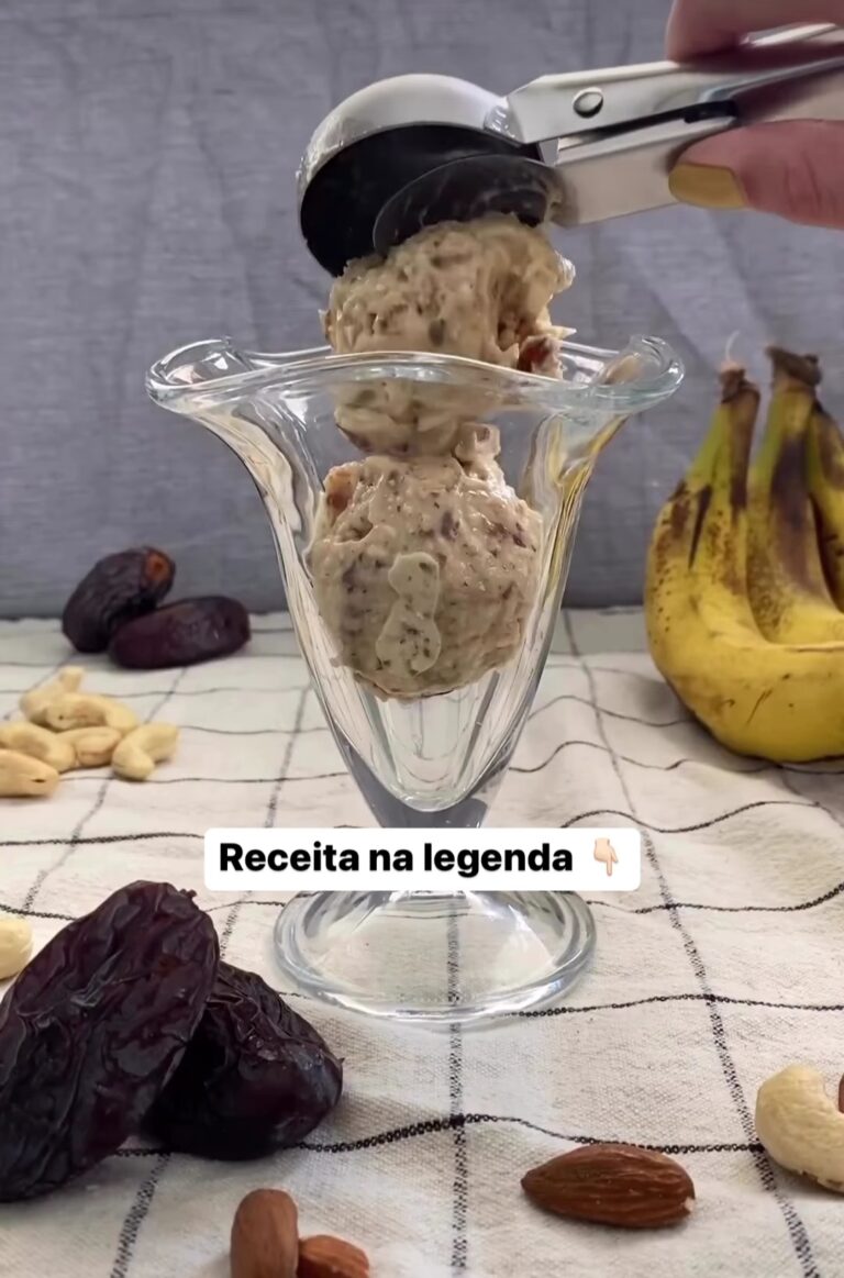 Sorvetinho de banana crocante