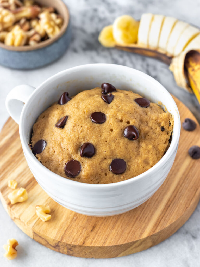 Bolo de Banana no Microondas Fácil e Rápido