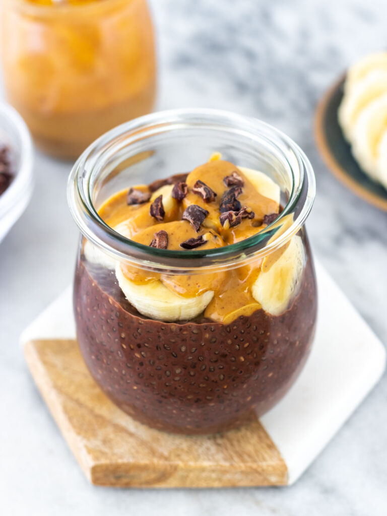 Pudim de chia de chocolate Pudim de chia de chocolate