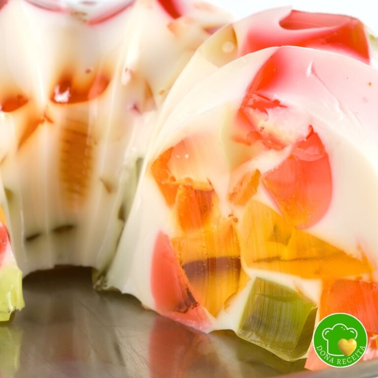 Sobremesa Fit de Gelatina Natural com Frutas