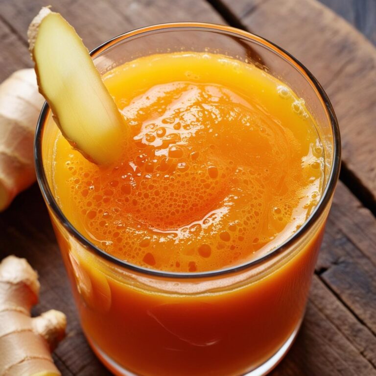 Suco de Cenoura e Laranja com Gengibre: Energético Natural
