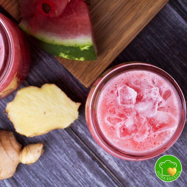 suco de melancia com gengibre para hidratação e emagrecimento
