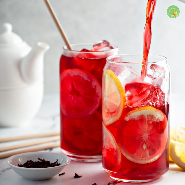 Chá de Hibisco com Limão