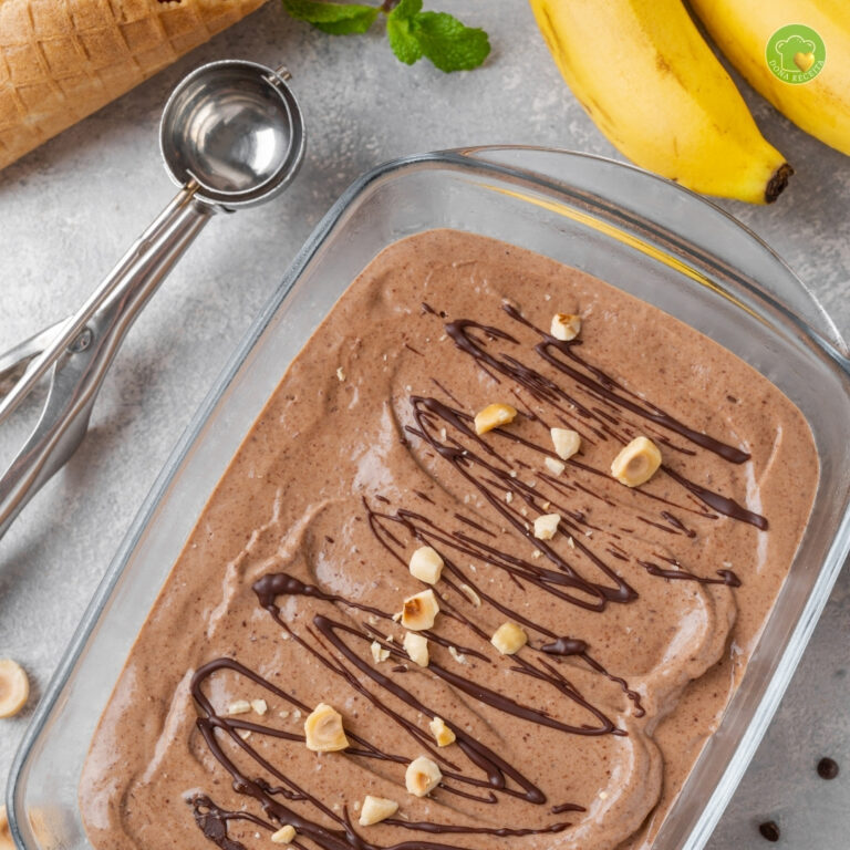 Sorvete Caseiro de Banana com Cacau – Sem açúcar, só frutas