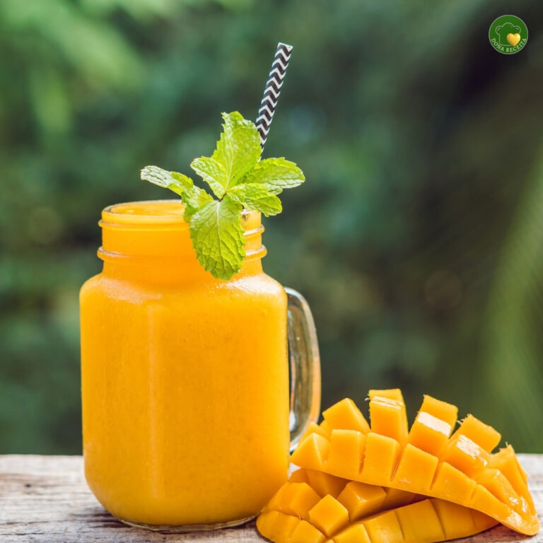 Vitamina de Manga com Linhaça e Leite de Aveia – Leve, Tropical e Funcional