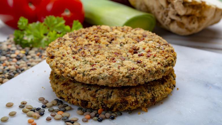 Hambúrguer de Lentilha com Linhaça – Rico em Ferro e Fibras